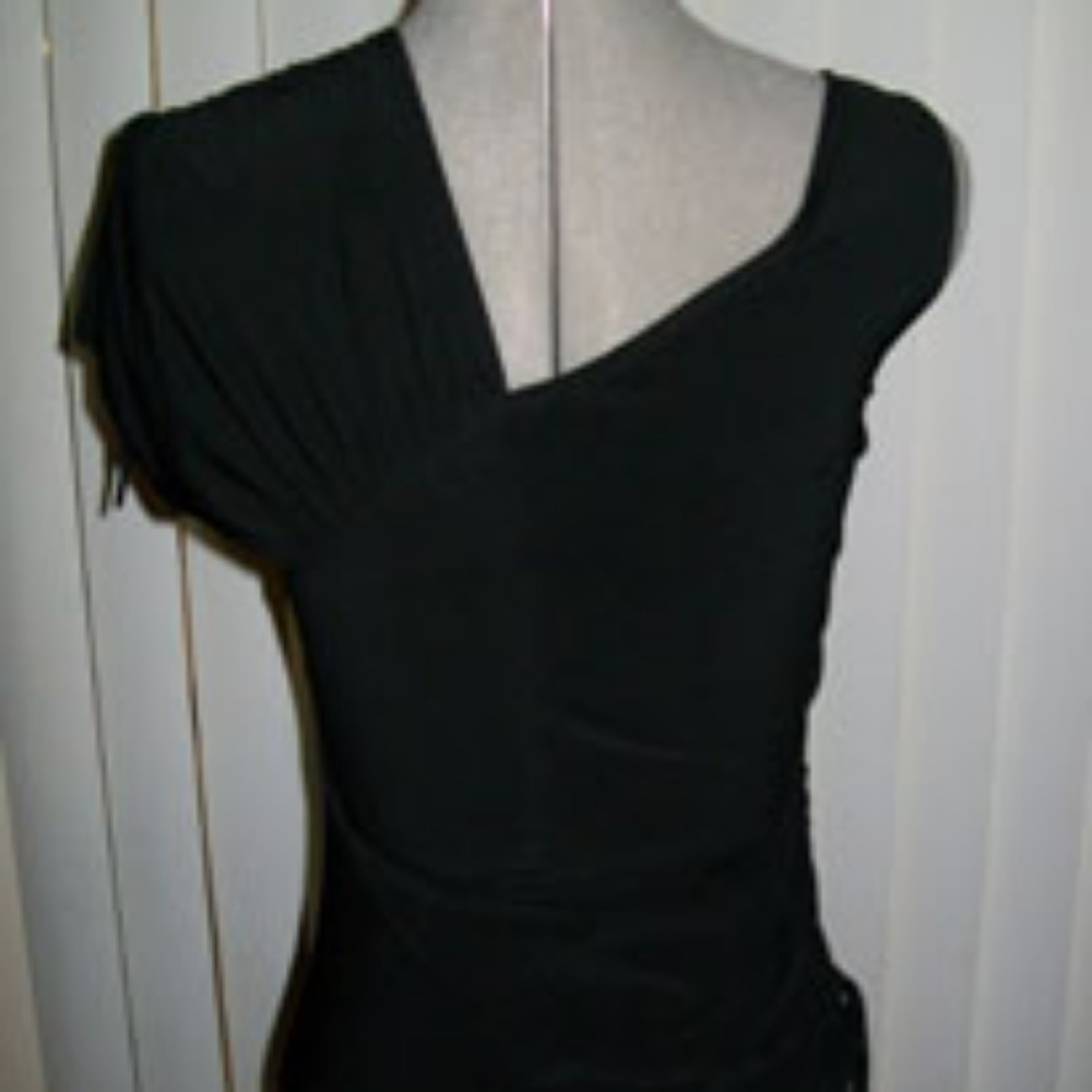 Express Black Top with Sequins
